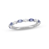 Thumbnail Image 1 of Previously Owned Neil Lane Tanzanite & Diamond Anniversary Ring 1/6 ct tw 14K White Gold