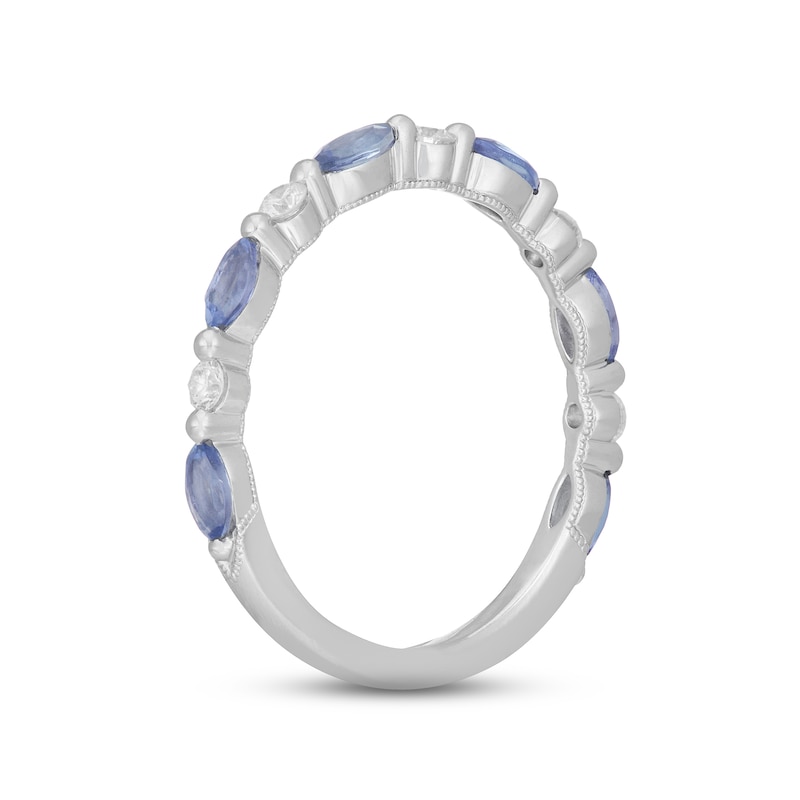 Main Image 2 of Previously Owned Neil Lane Tanzanite & Diamond Anniversary Ring 1/6 ct tw 14K White Gold