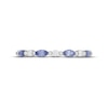 Thumbnail Image 3 of Previously Owned Neil Lane Tanzanite & Diamond Anniversary Ring 1/6 ct tw 14K White Gold