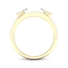 Thumbnail Image 4 of Previously Owned Baguette, Princess & Round-Cut Diamond Enhancer Ring 1/4 ct tw 14K Yellow Gold