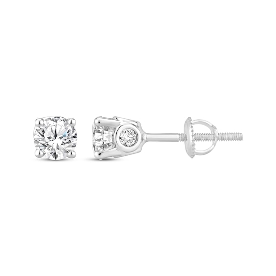 Previously Owned Diamond Stud Earrings 10K White Gold 1 ct tw