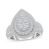 Thumbnail Image 1 of Previously Owned Multi-Diamond Center Pear-Shaped Engagement Ring 2 ct tw 10K White Gold