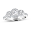 Thumbnail Image 1 of Previously Owned THE LEO Diamond Three-Stone Engagement Ring 1 ct tw Round-cut 14K White Gold