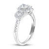 Thumbnail Image 2 of Previously Owned THE LEO Diamond Three-Stone Engagement Ring 1 ct tw Round-cut 14K White Gold