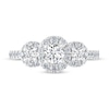 Thumbnail Image 3 of Previously Owned THE LEO Diamond Three-Stone Engagement Ring 1 ct tw Round-cut 14K White Gold