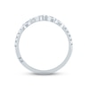 Thumbnail Image 4 of Previously Owned Monique Lhuillier Bliss Diamond Anniversary Band 1/3 ct tw Round & Pear-shaped 18K White Gold