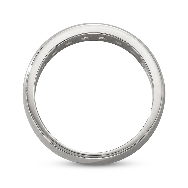 Main Image 3 of Previously Owned Men's THE LEO Diamond Wedding Band 1 ct tw 14K White Gold