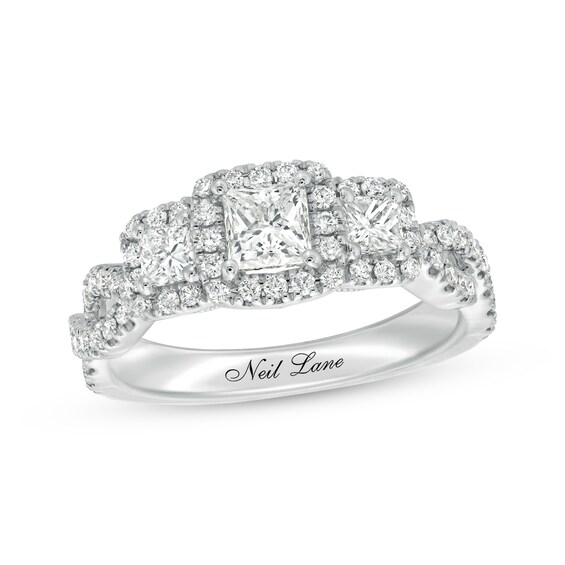 Previously Owned Neil Lane Engagement Ring 1-1/8 ct tw Diamonds 14K White Gold Size 6