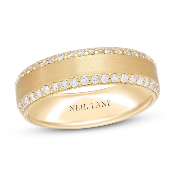 Previously Owned Neil Lane Men's Diamond Wedding Band 1/2 ct tw 14K Yellow Gold Size