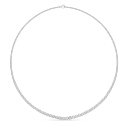 Previously Owned KAY Lab-Grown Diamonds Necklace 3 ct tw 14K White Gold 17.75"