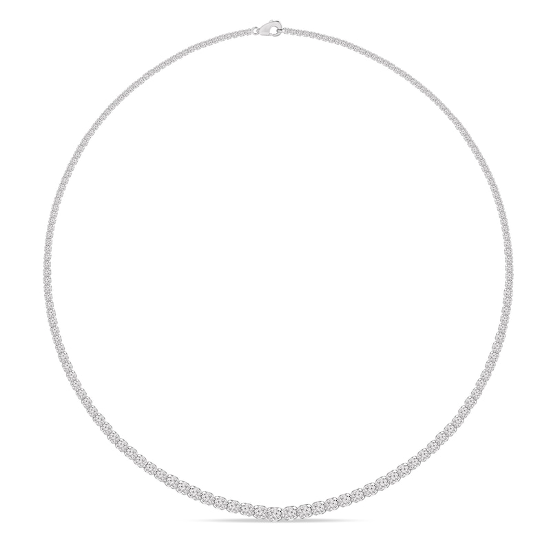 Main Image 1 of Previously Owned KAY Lab-Grown Diamonds Necklace 3 ct tw 14K White Gold 17.75"