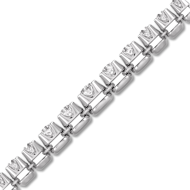 Main Image 2 of Previously Owned KAY Lab-Grown Diamonds Necklace 3 ct tw 14K White Gold 17.75"