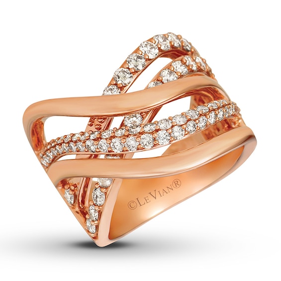 Previously Owned Le Vian Nude Diamond Ring 1-3/8 ct tw 14K Strawberry Gold