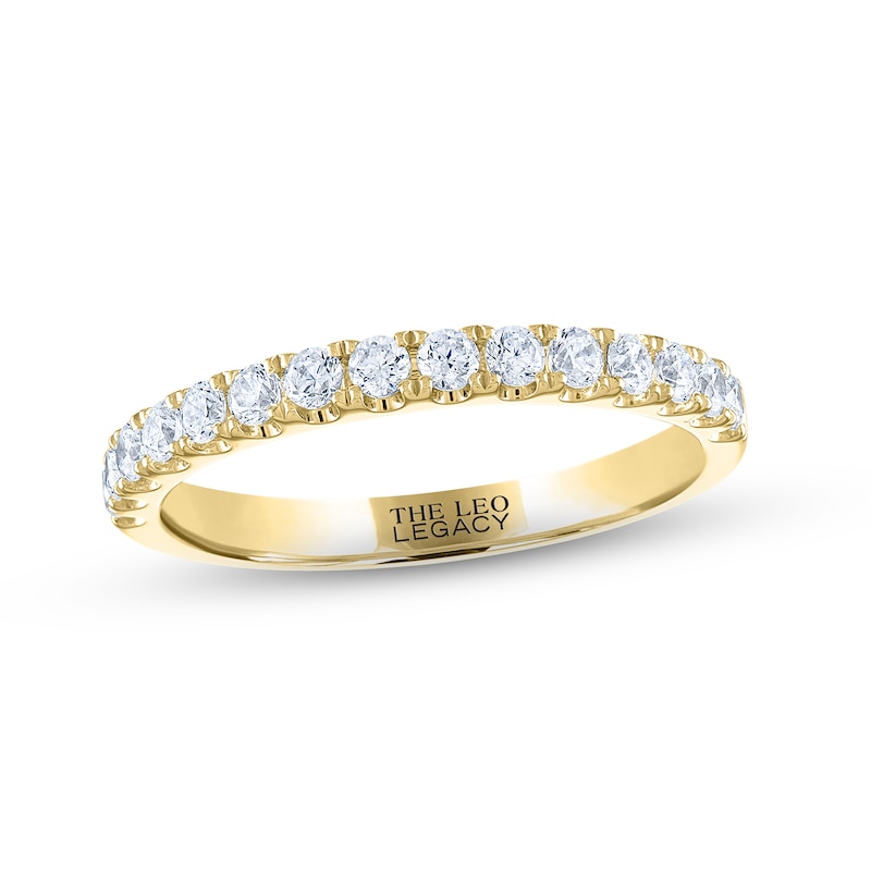 Main Image 1 of Previously Owned THE LEO Legacy Lab-Grown Diamond Wedding Band 1/2 ct tw 14K Yellow Gold Size 6