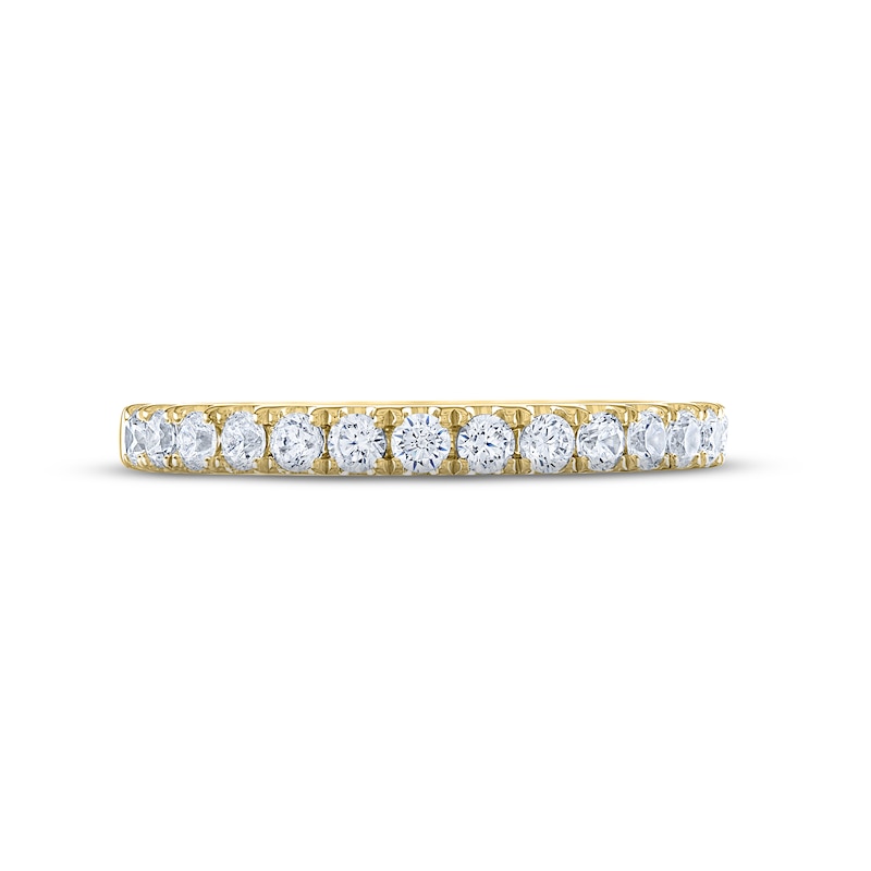 Main Image 3 of Previously Owned THE LEO Legacy Lab-Grown Diamond Wedding Band 1/2 ct tw 14K Yellow Gold Size 6