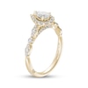 Thumbnail Image 2 of Previously Owned Monique Lhuillier Bliss Diamond Engagement Ring 7/8 ct tw Pear & Round-cut 18K Yellow Gold