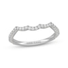 Thumbnail Image 1 of Previously Owned Neil Lane Diamond Contoured Wedding Band 1/4 ct tw 14K White Gold