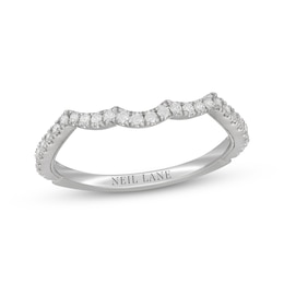 Previously Owned Neil Lane Diamond Contoured Wedding Band 1/4 ct tw 14K White Gold
