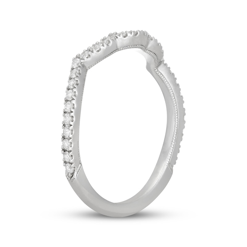 Main Image 2 of Previously Owned Neil Lane Diamond Contoured Wedding Band 1/4 ct tw 14K White Gold