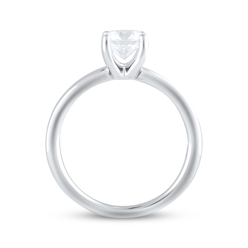Main Image 3 of Previously Owned Lab-Grown Diamonds Solitaire Ring 1 ct tw Round-cut 14K White Gold (F/VS2)