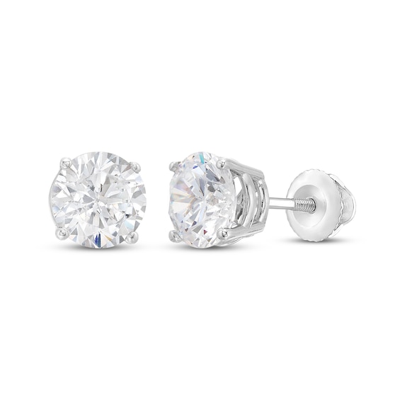 Previously Owned KAY Lab-Grown Diamonds Solitaire Stud Earrings ct tw 14K White Gold (F/VS2