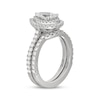 Thumbnail Image 2 of Previously Owned Neil Lane Artistry Pear-Shaped Lab-Grown Diamond Double Halo Bridal Set 2 ct tw 14K White Gold
