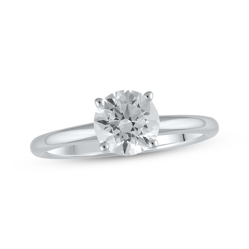Main Image 1 of Previously Owned Lab-Grown Diamonds Solitaire Engagement Ring 1-1/4 ct tw 14K White Gold (I/SI2)
