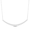 Thumbnail Image 1 of Previously Owned Lab-Grown Diamonds by KAY Smile Necklace 1-1/2 ct tw 14K White Gold 18&quot;