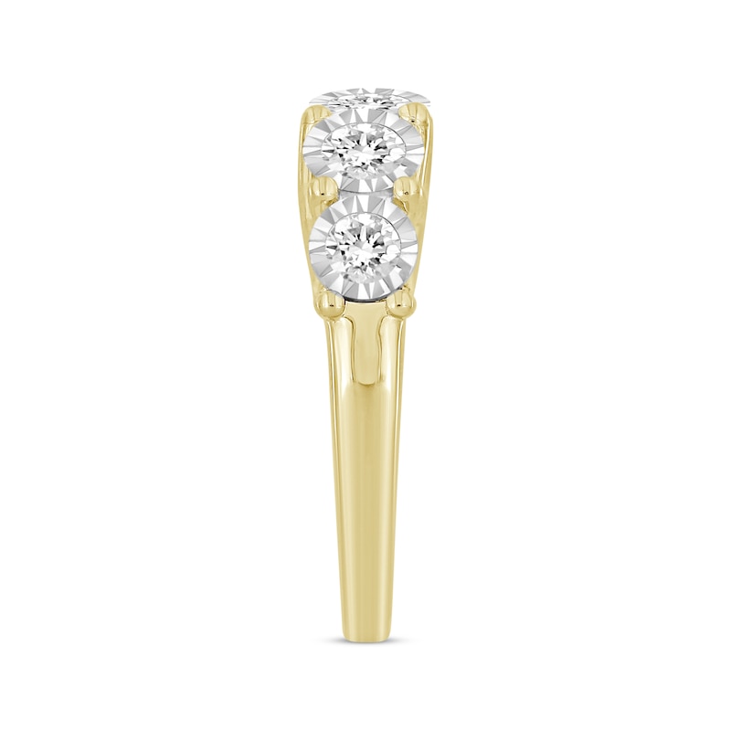 Main Image 2 of Previously Owned Round-Cut Diamond Anniversary Band 1 ct tw 10K Yellow Gold