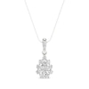 Thumbnail Image 1 of Previously Owned KAY Lab-Grown Diamonds Pear-Shaped Necklace 1/2 ct tw 14K White Gold 18”