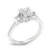 Thumbnail Image 2 of Previously Owned Memories Moments Magic Lab-Grown Diamonds by KAY Emerald-Cut & Trapezoid-Cut Three-Stone Engagement Ring 2-5/8 ct tw 14K White Gold
