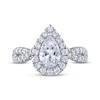 Thumbnail Image 3 of Previously Owned THE LEO Legacy Lab-Grown Diamond Pear-Shaped Twist Shank Engagement Ring 1-3/4 ct tw 14K White Gold