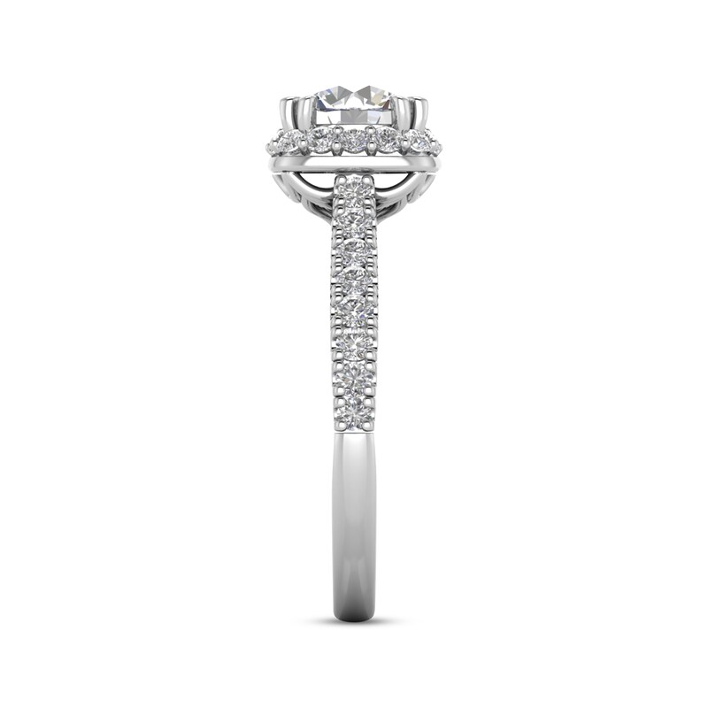 Main Image 2 of Previously Owned Lab-Grown Diamonds by KAY Engagement Ring 1-7/8 ct tw Round-cut 14K White Gold