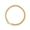 Thumbnail Image 1 of Previously Owned Franco Chain Bracelet Hollow 14K Yellow Gold 8.5"