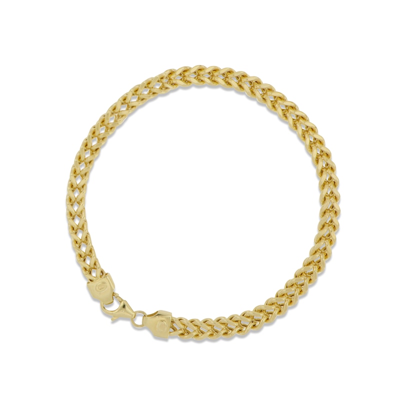 Main Image 1 of Previously Owned Franco Chain Bracelet Hollow 14K Yellow Gold 8.5"