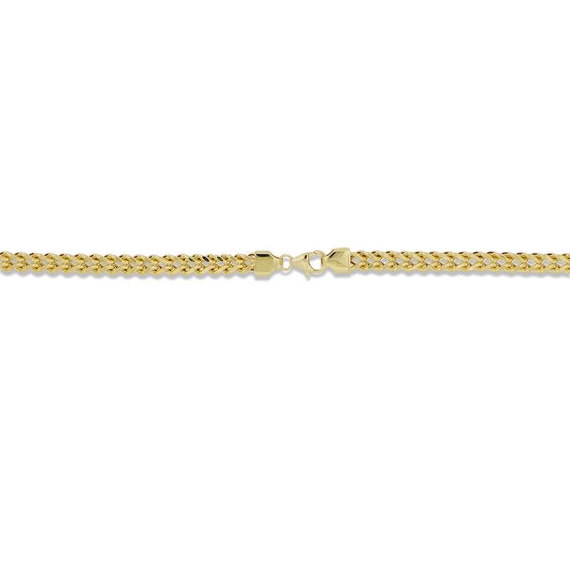 Main Image 3 of Previously Owned Franco Chain Bracelet Hollow 14K Yellow Gold 8.5"