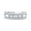 Thumbnail Image 3 of Previously Owned Lab-Grown Diamonds Baguette & Round-Cut Anniversary Band 1 ct tw 14K White Gold