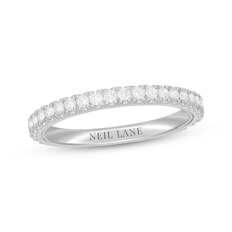Main Image 1 of Previously Owned Neil Lane Diamond Wedding Band 3/8 ct tw Round-cut 14K White Gold