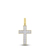 Thumbnail Image 1 of Previously Owned Men's Lab-Grown Diamonds Cross Pendant 3 ct tw 14K Yellow Gold