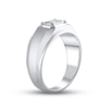 Thumbnail Image 2 of Previously Owned Men's Lab-Grown Diamonds Emerald-Cut Wedding Band 1 ct tw 14K White Gold