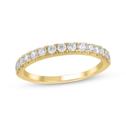 Previously Owned Lab-Grown Diamonds Anniversary Band 1/2 ct tw 14K Yellow Gold