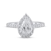 Thumbnail Image 3 of Previously Owned Lab-Grown Diamonds by KAY Pear-Shaped Halo Engagement Ring 1-1/2 ct tw 14K White Gold