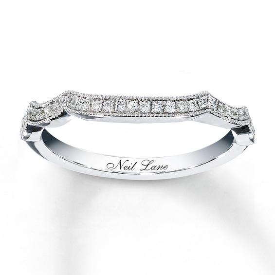 Previously Owned Neil Lane Wedding Band 1/8 ct tw Diamonds 14K White Gold
