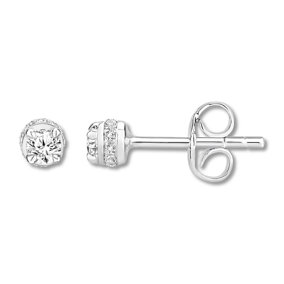 Previously Owned Diamond Stud Earrings 1/2 ct tw 10K White Gold