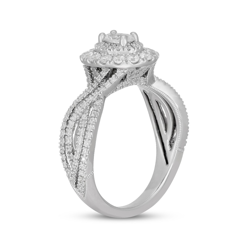 Main Image 2 of Previously Owned Neil Lane Oval-Cut Diamond Engagement Ring 1 ct tw 14K White Gold