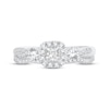 Thumbnail Image 3 of Previously Owned Memories Moments Magic Diamond Bridal Set 3/4 ct tw Princess & Round-cut 10K White Gold