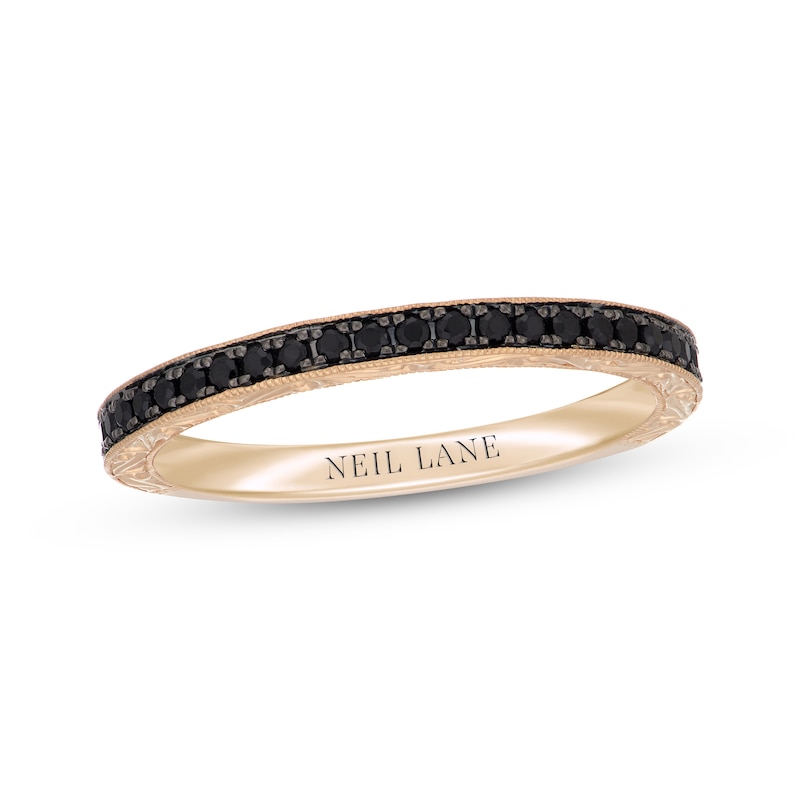 Main Image 1 of Previously Owned Neil Lane Black Diamond Anniversary Ring 1/3 ct tw 14K Yellow Gold