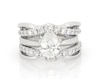 Thumbnail Image 1 of Previously Owned Pear-Shaped Diamond Bridal Set 1-5/8 ct tw 14K White Gold Size 3.75