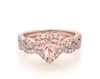 Thumbnail Image 1 of Previously Owned Neil Lane Heart-Shaped Morganite & Diamond Bridal Set 5/8 ct tw 14K Rose Gold Size 7.5
