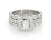 Thumbnail Image 1 of Previously Owned Neil Lane Emerald-Cut Diamond Halo Bridal Set 2-1/3 ct tw 14K White Gold Size 6